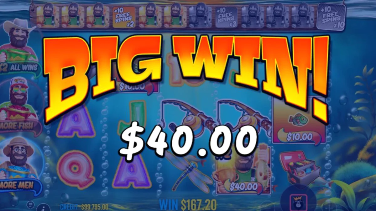 Tampilan visual slot Big Bass Trophy Catch dengan tema memancing klasik.